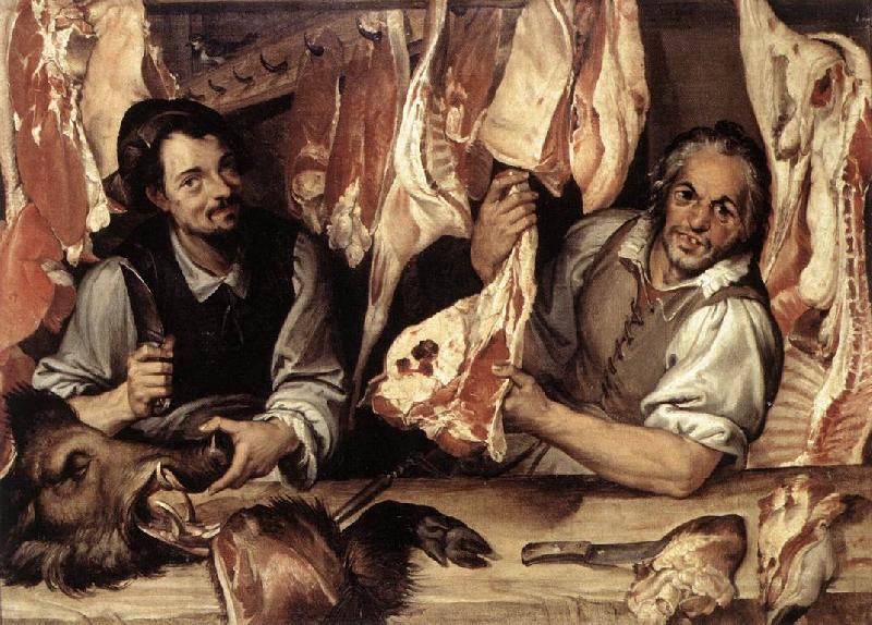 PASSEROTTI, Bartolomeo The Butcher's Shop a oil painting image